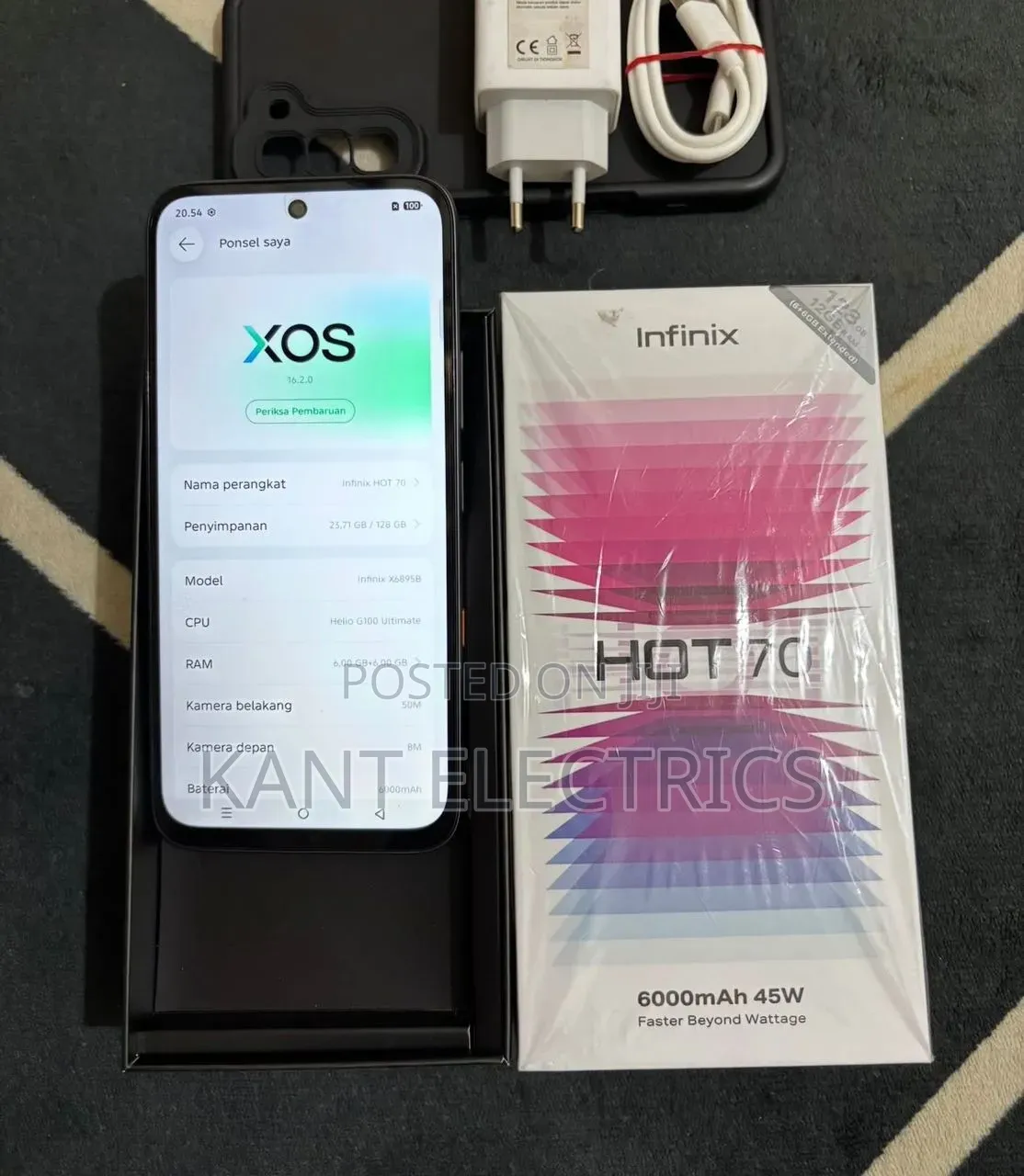 New Infinix Hot 70 256 GB Black