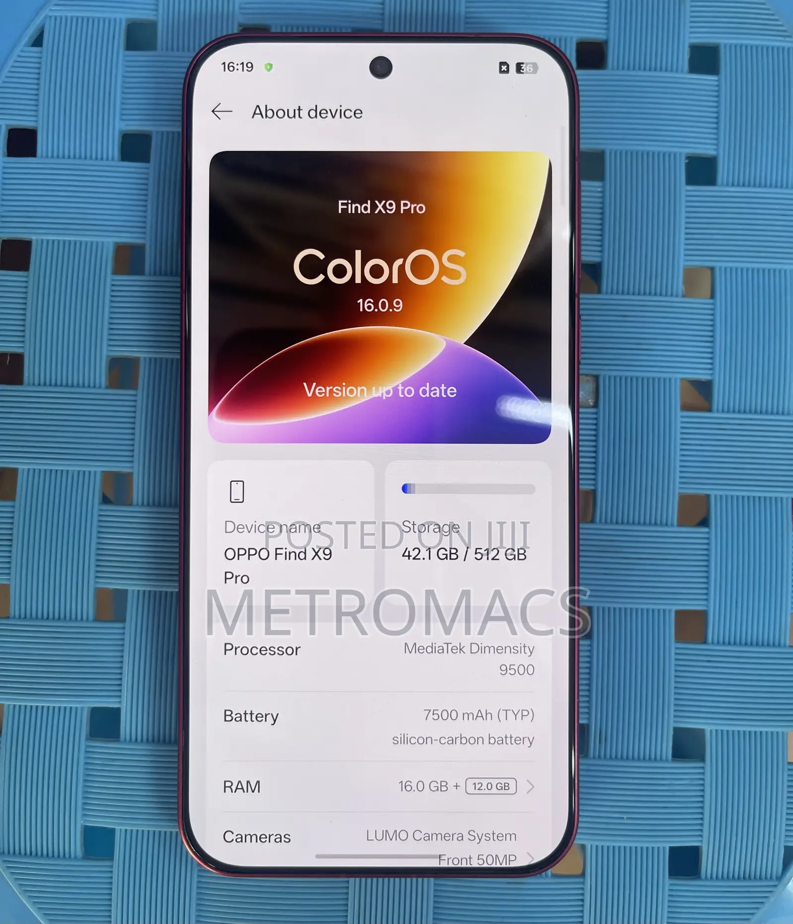 Oppo Find X9 Pro 512 GB Red