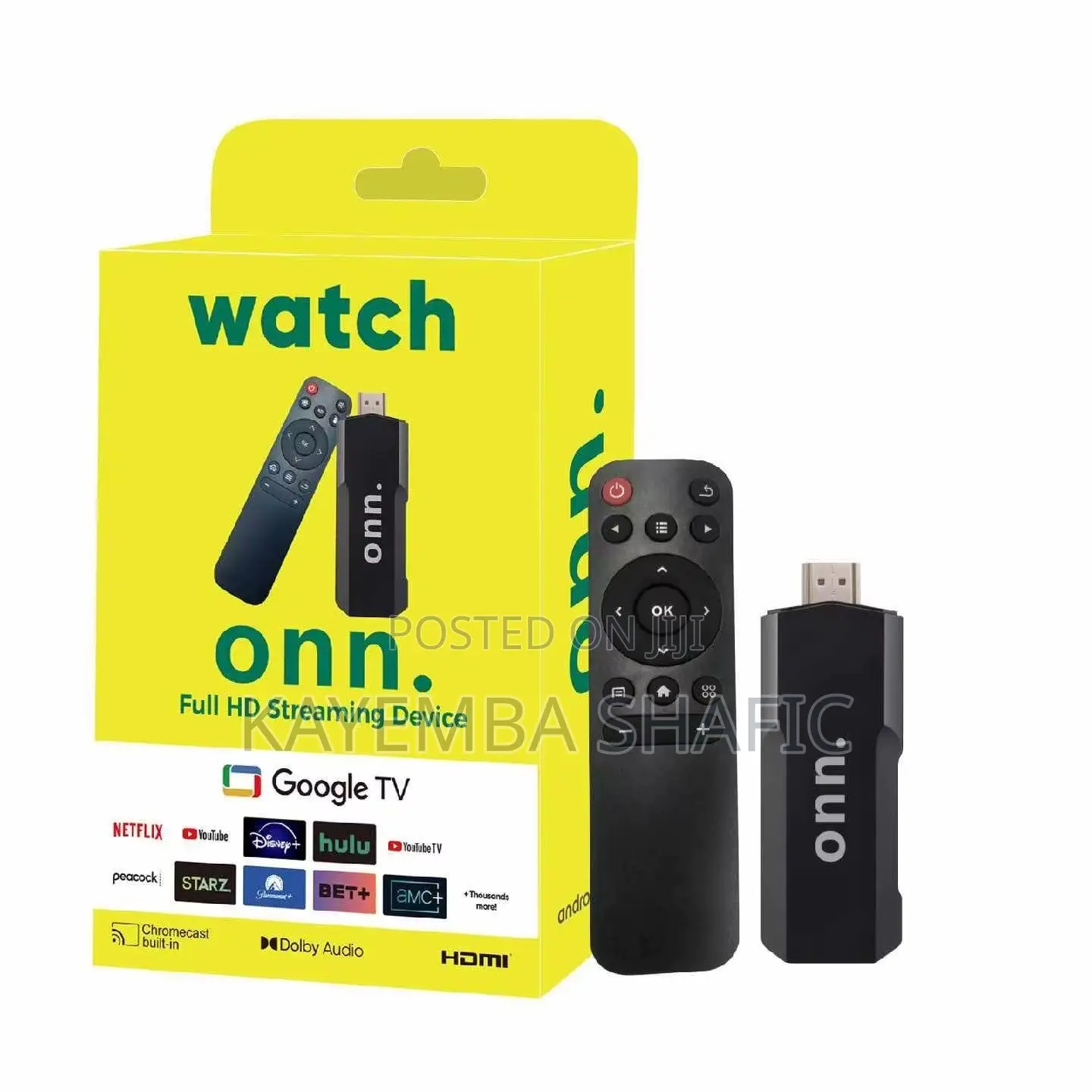 Onn Google TV Full HD Streaming Device Android TV Stick - Brand New
