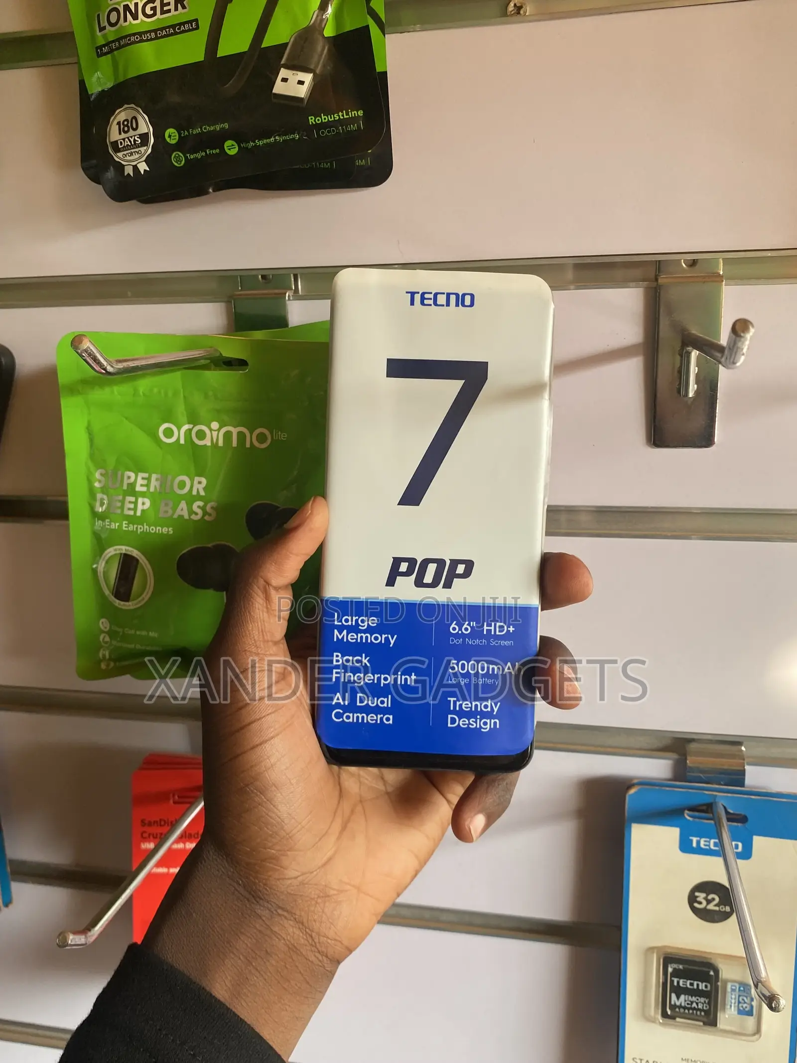 New Tecno Pop 7 64 GB Black