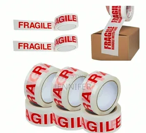 Fragile Tape Red Text Colour Parcel  Tape 48MMx10m