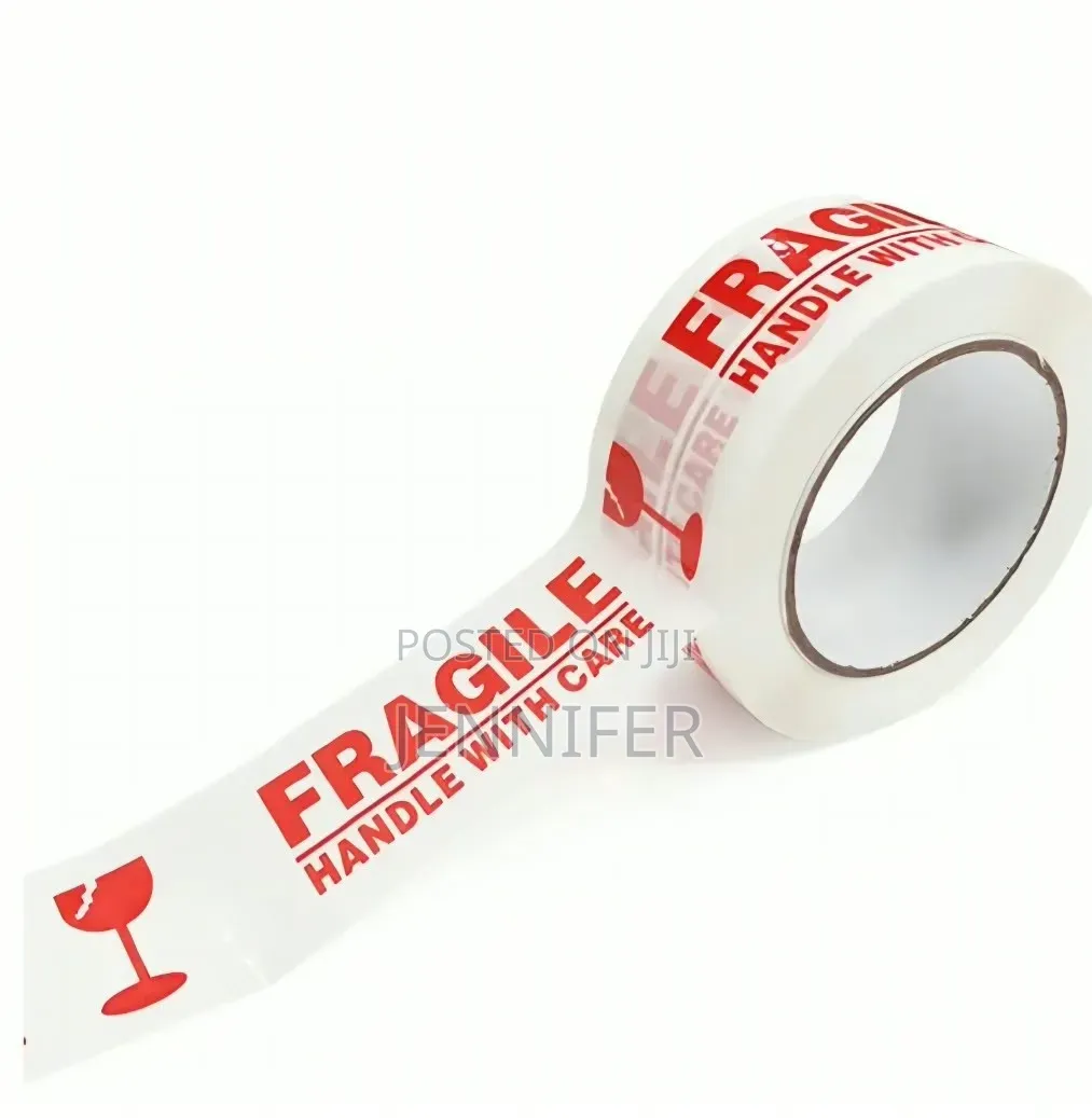 Fragile Tape Red Text Colour Parcel  Tape 48MMx10m