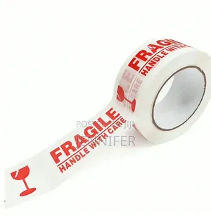 Fragile Tape Red Text Colour Parcel  Tape 48MMx10m