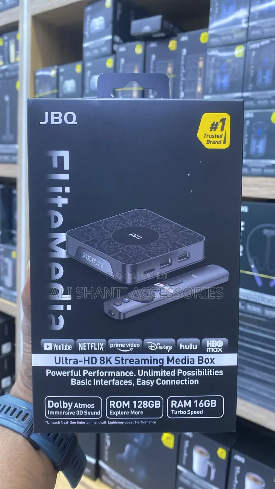 JBQ Ultra HD 8k Streaming Media TV Box