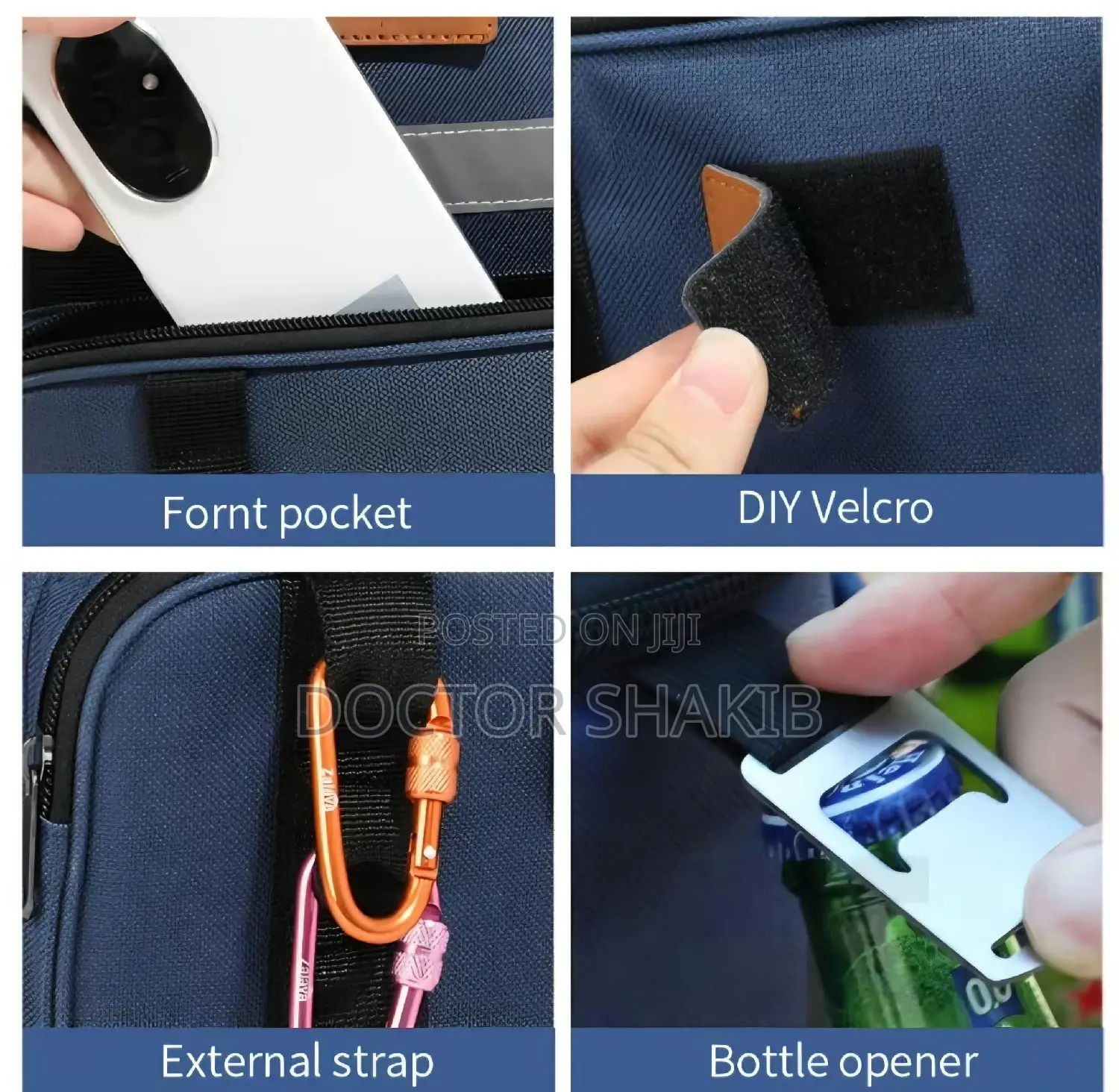 Rectangular Thermal Insulated Cooler Bag / Food Carrier