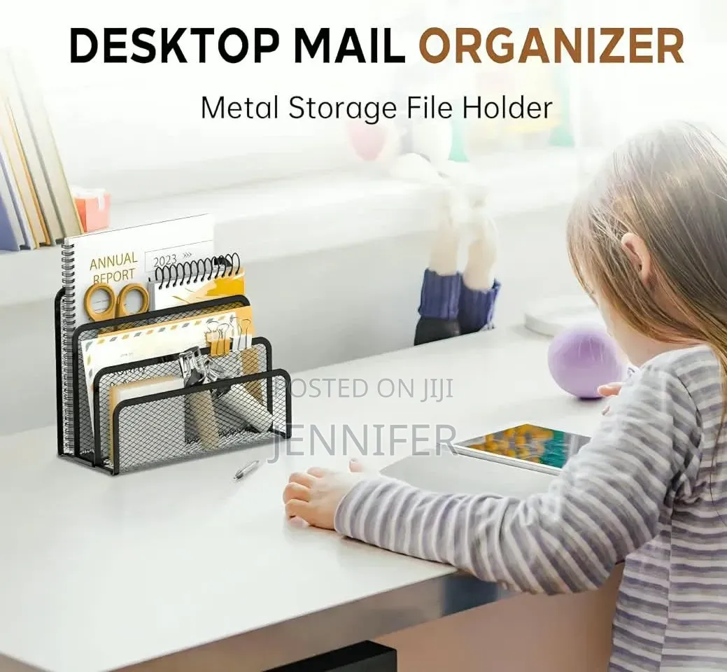 Vertical Metal Mesh Desk Organiser