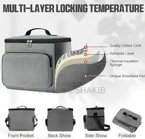 10L Insulated Lunch Bag for Men Wome