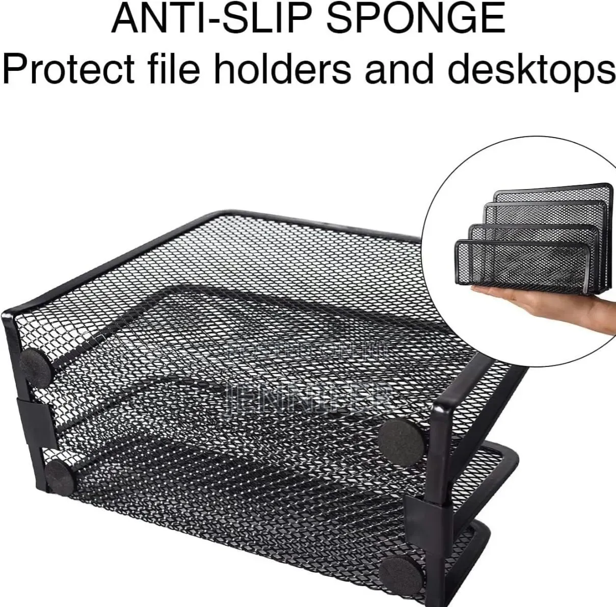 Vertical Metal Mesh Desk Organiser