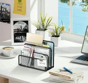Vertical Metal Mesh Desk Organiser