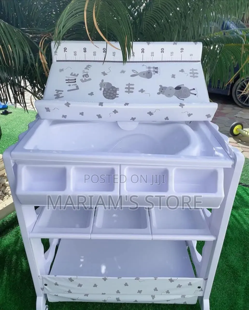 Multi-Functional Baby Bath and Changing Station With Concealed Bathtub