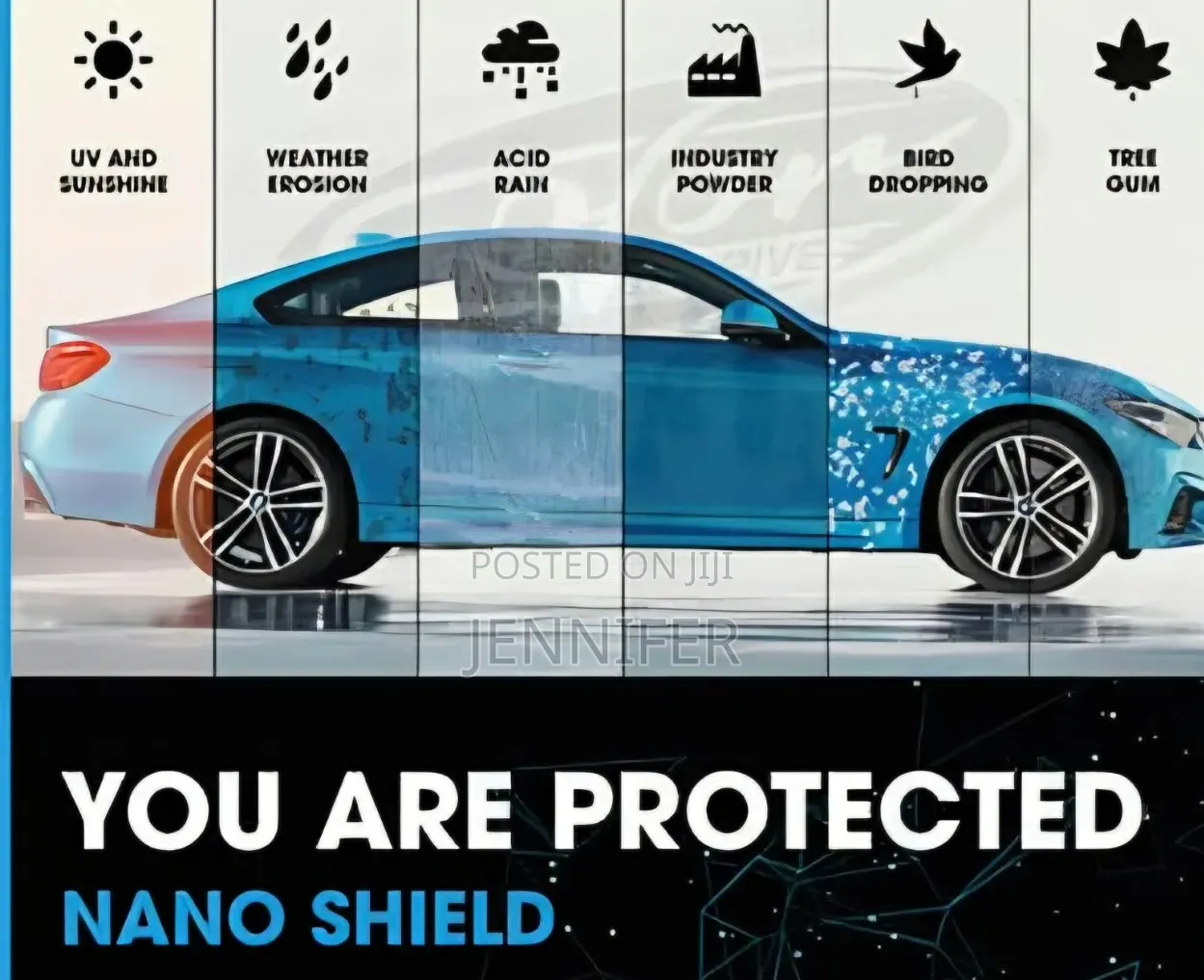 Premium Nano Ceramic Car Coating Liquid With Applicator.