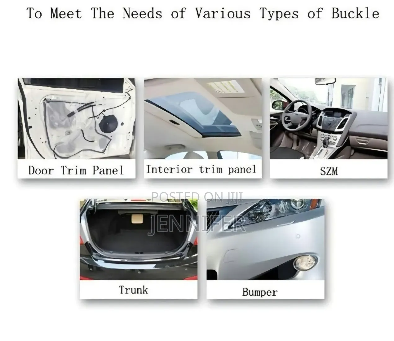 Random Mixed Universal Car Fender Plastic Clips