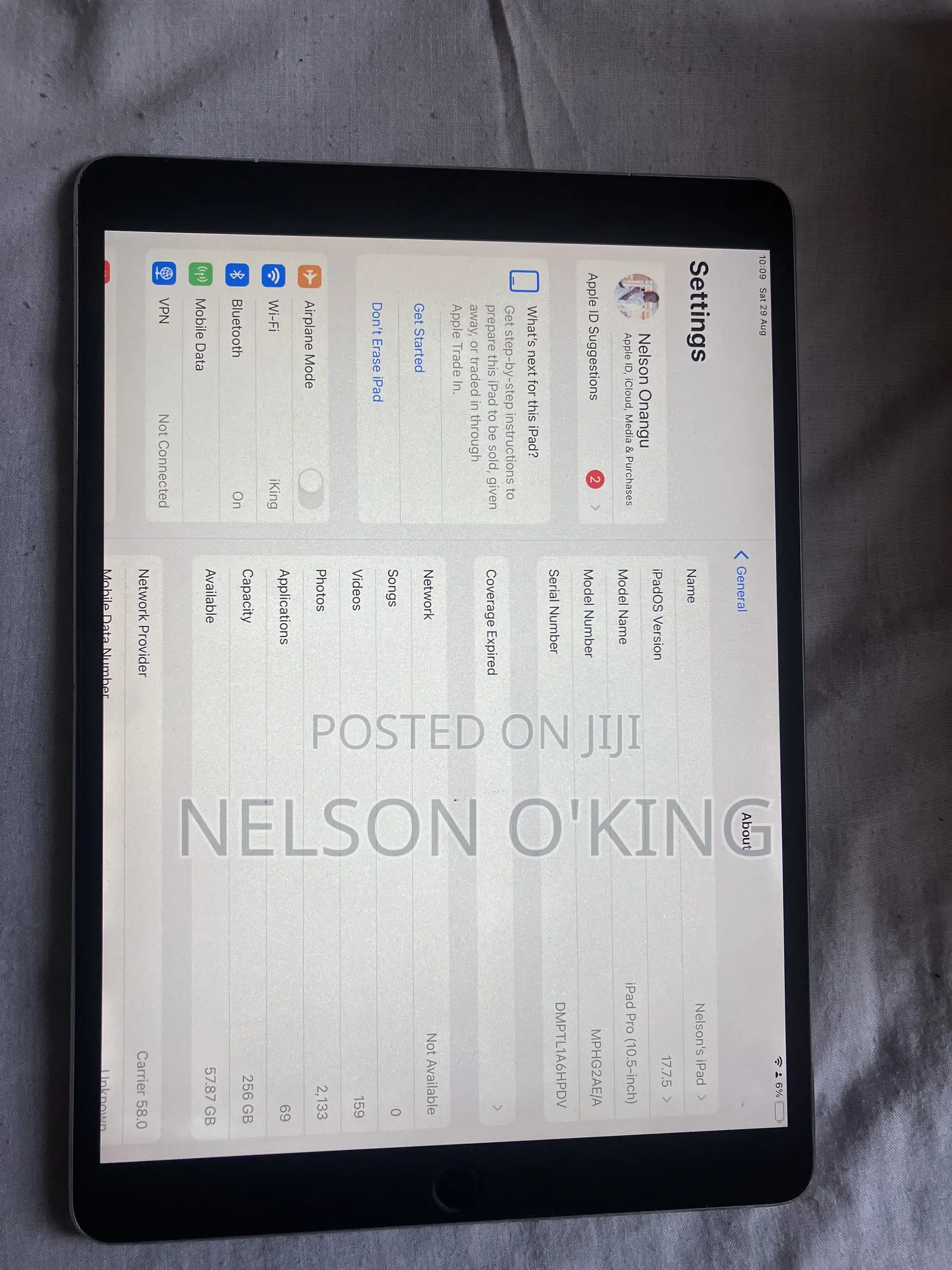 Apple iPad Pro 10.5 (2017) 256 GB Gray