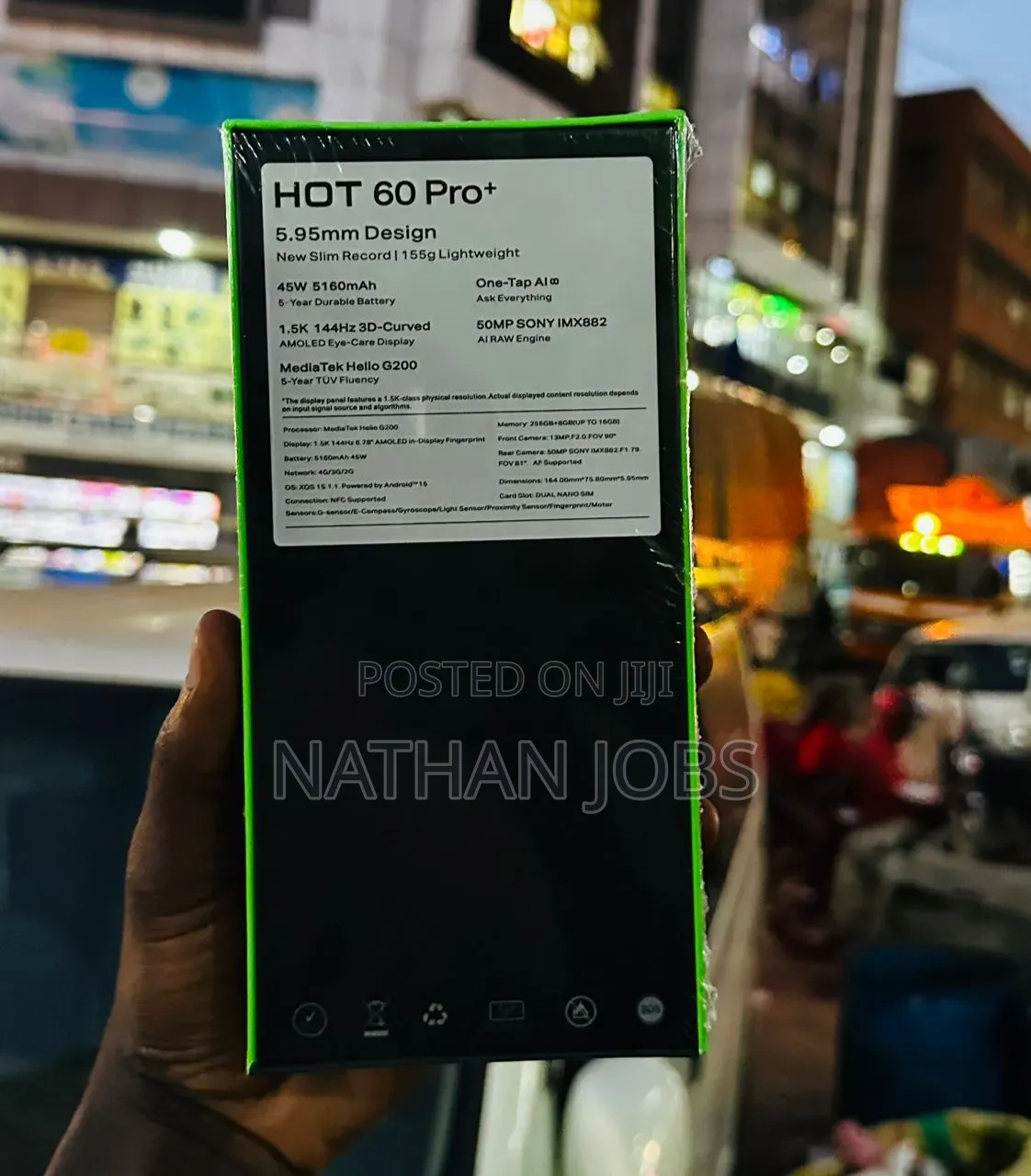 New Infinix Hot 60 Pro+ 256 GB Rose Gold