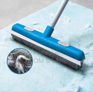 Kleaner Rubber Sweeping Brush With Squeegee - Ideal for Pet Hair