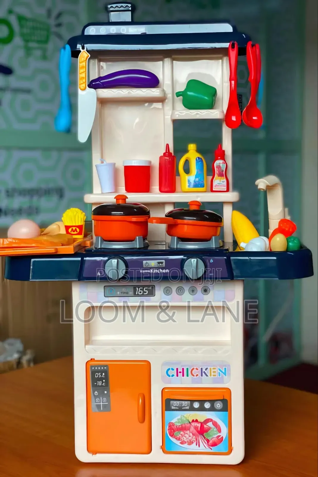 Multi-Piece Plastic Kids' Pretend Play Kitchen Set