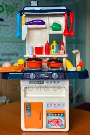 Multi-Piece Plastic Kids' Pretend Play Kitchen Set