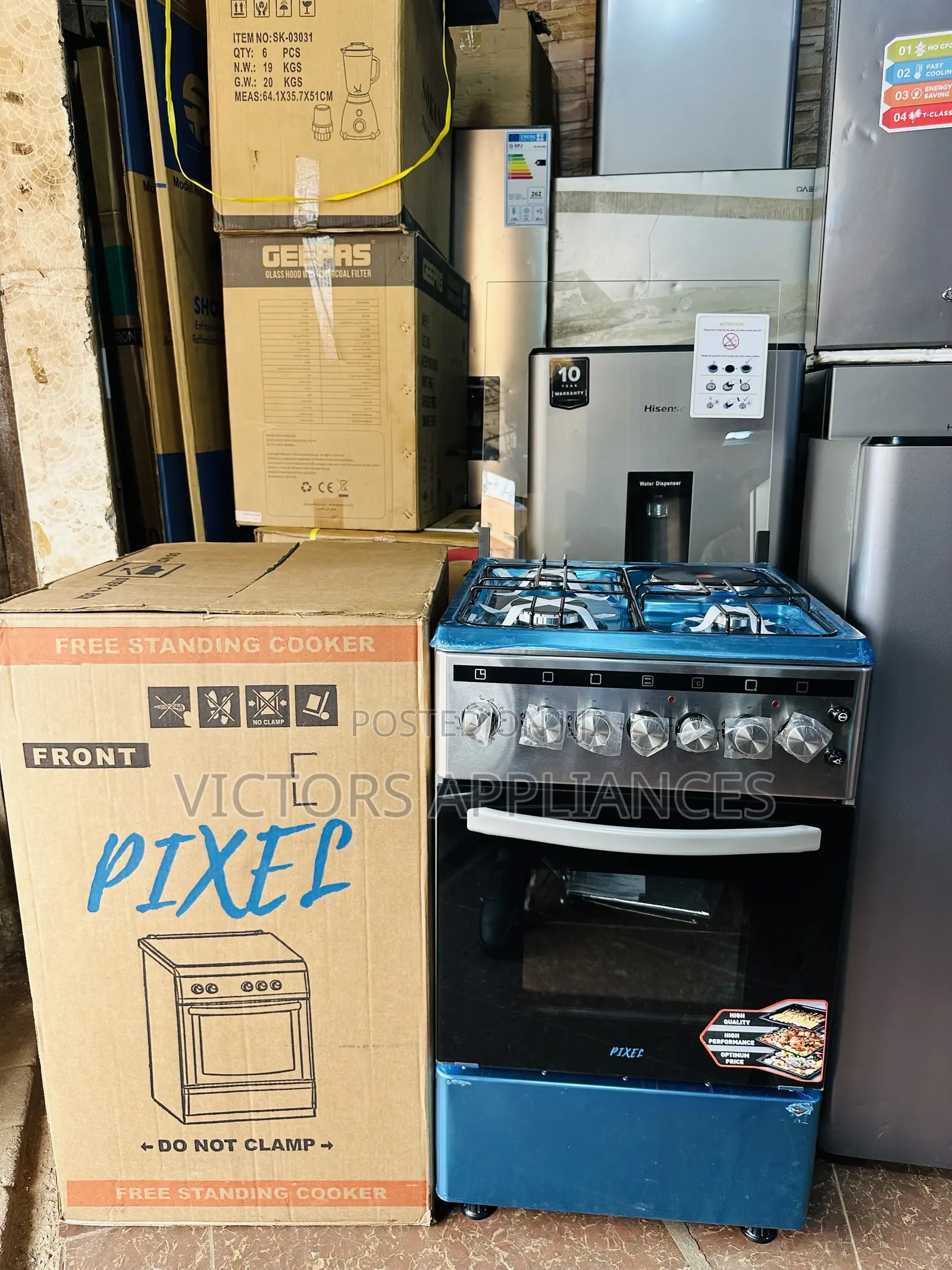 Pixel Cooker 3gas 1electric 50x50cm