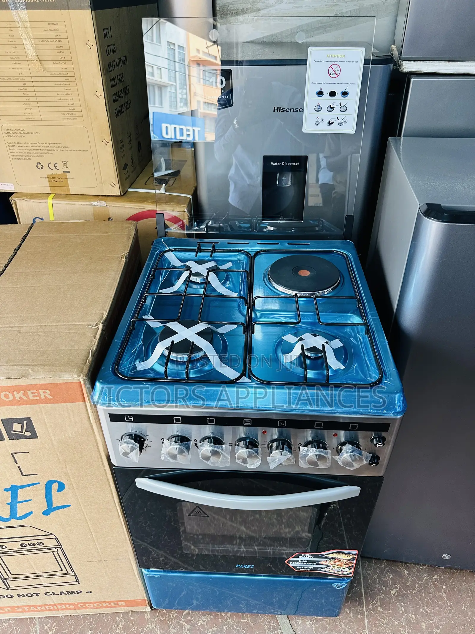 Pixel Cooker 3gas 1electric 50x50cm