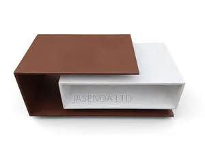 Modern 2-Tone Coffee Table - Brown & White Center Table