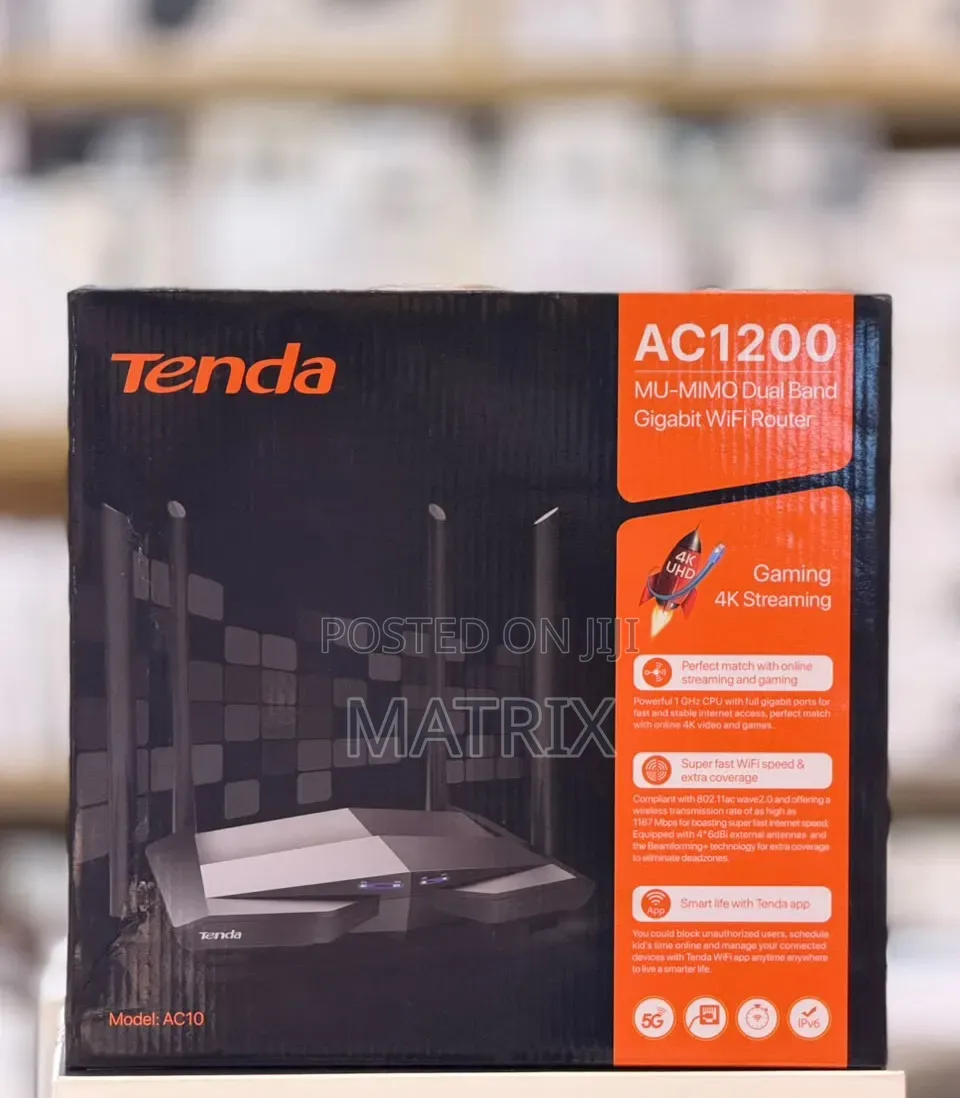 Tenda AC1200 Dual Band Wifi Router AC10