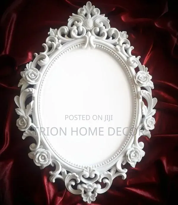 Elegant Handcrafted Gypsum Photo Frame for Memories.
