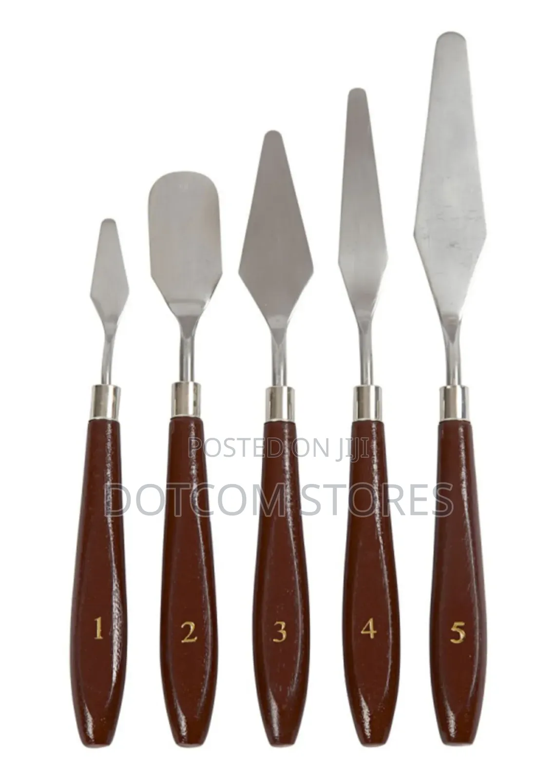 5-Piece Stainless Steel Palette Knife Set