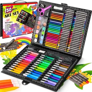 150-Piece Kids Art Kit Drawing Coloring and Painting Set