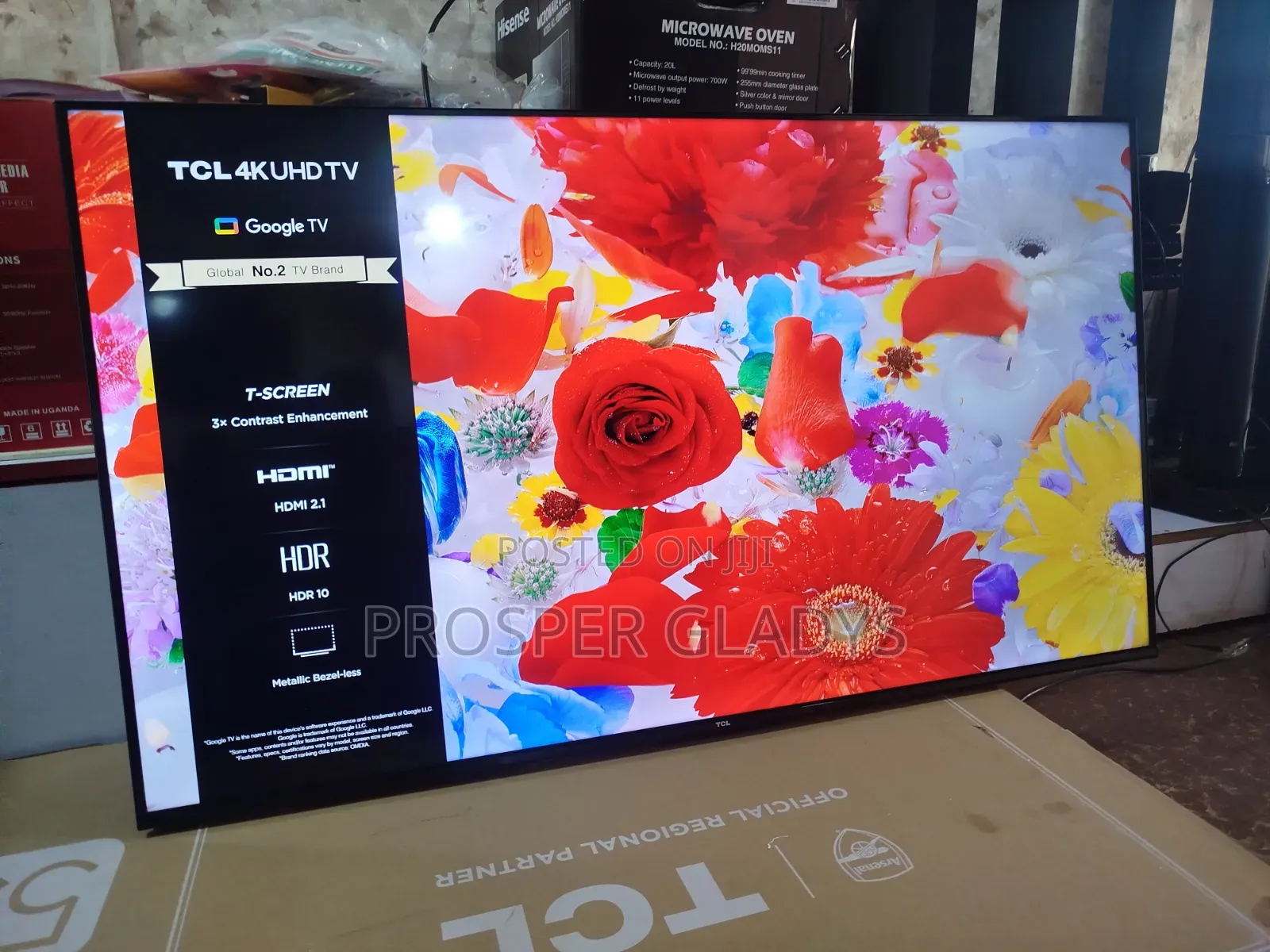 TCL 55 Smart Android Digital Flat Screen Flameless