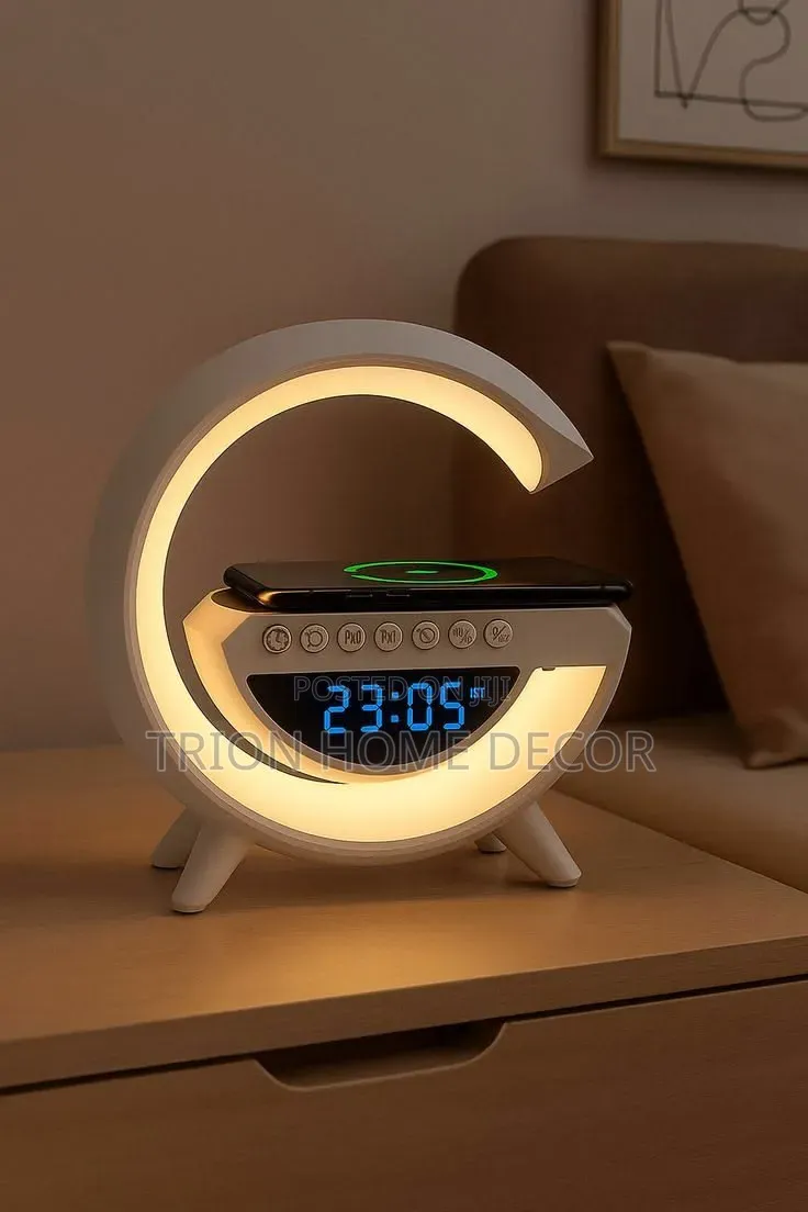 4-in-1 Multifunctional LED Wireless Charging Speaker.