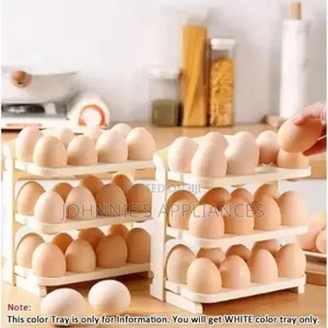 60-Piece Folding Egg Storage Box – Stackable Egg Organizer