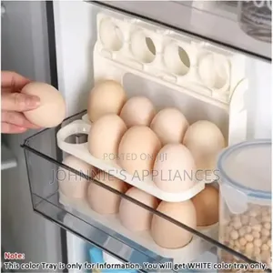 60-Piece Folding Egg Storage Box – Stackable Egg Organizer