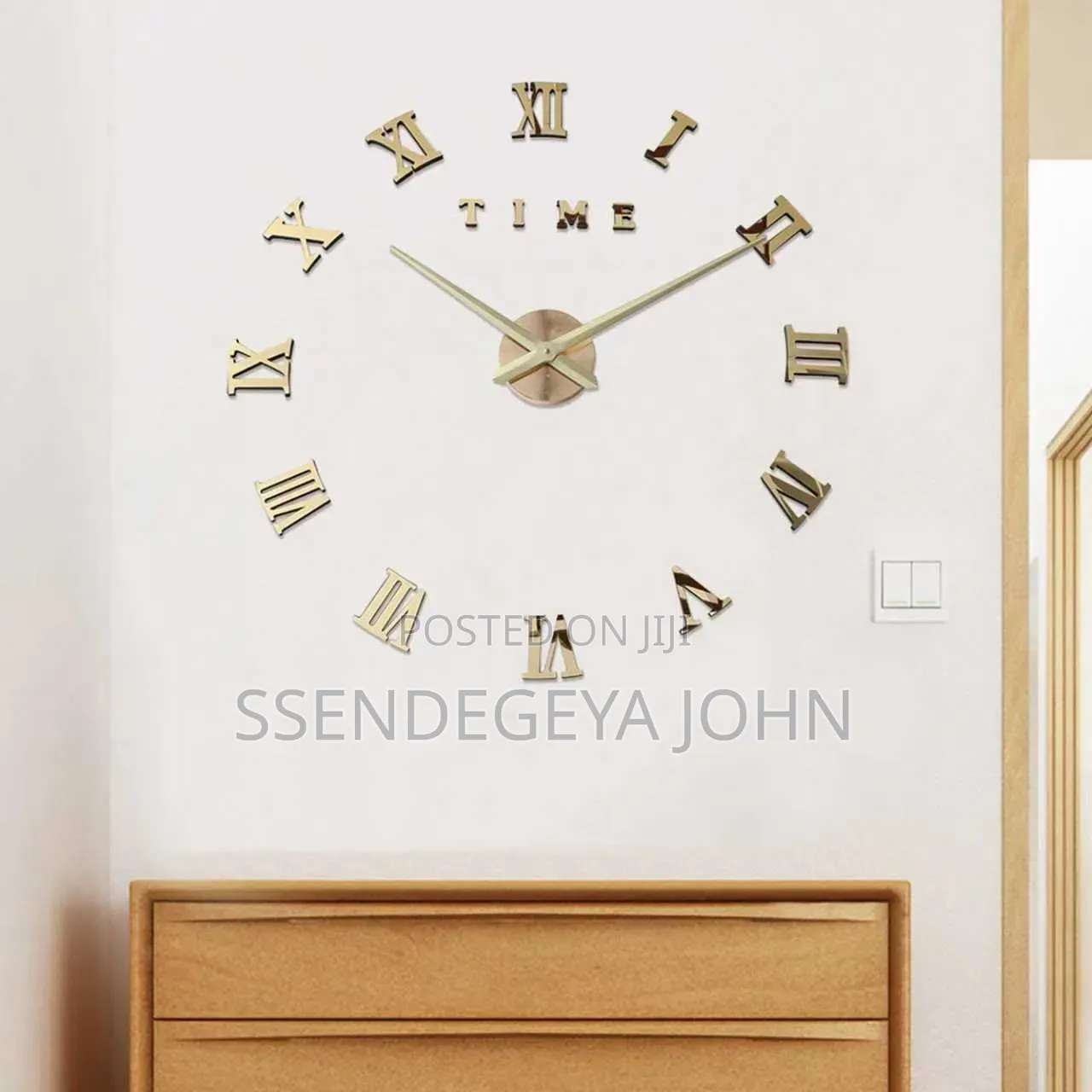 Modern DIY Frameless 3D Acrylic Wall Clock