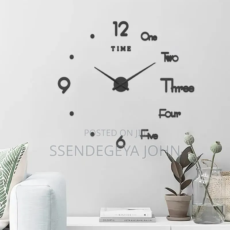Modern DIY Frameless 3D Acrylic Wall Clock