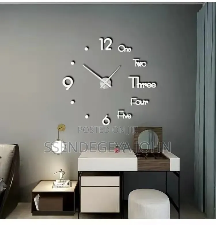 Modern DIY Frameless 3D Acrylic Wall Clock