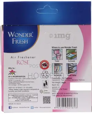 Wonder Fresh Rose Air Freshener