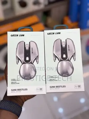 Green Lion G266 Beetles Metal Mouse, Multiple DPI, 3M Clicks Lifetime