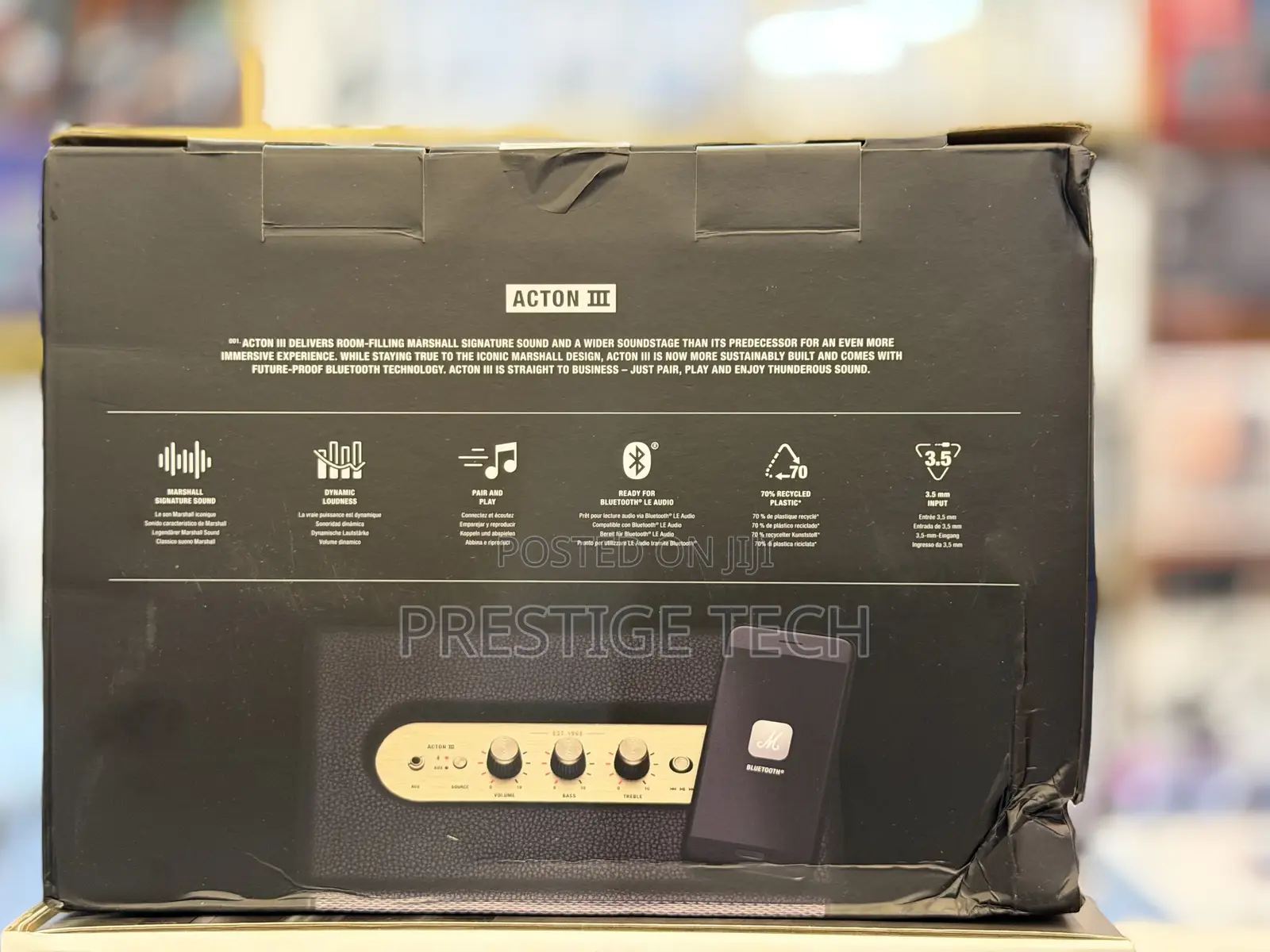 Marshall Acton III (3) Bluetooth Home Speaker With Controls