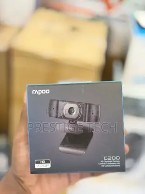 Rapoo C200 720p HD USB Webcam, 100° Super Wide-Angle Webcam With Mic