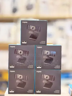 Rapoo C200 720p HD USB Webcam, 100° Super Wide-Angle Webcam With Mic