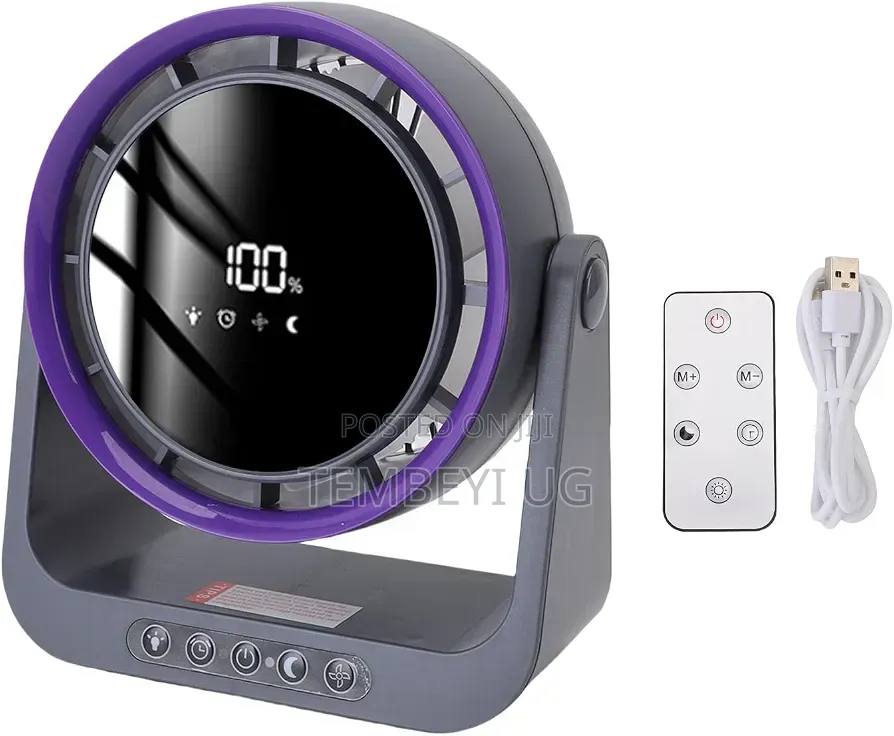 Air Circulator Fan, USB Digital Display Desk Fan With Remote Control