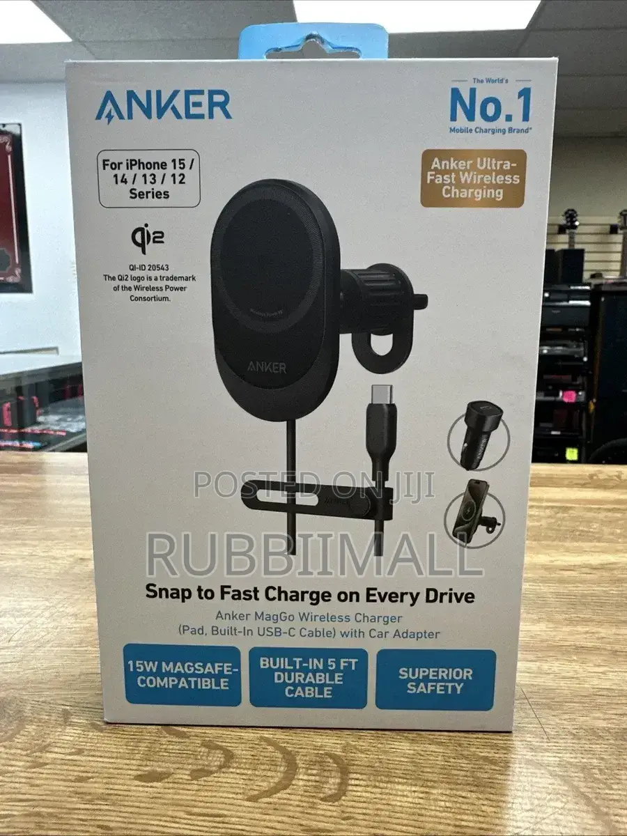 Anker MagGo 15W Wireless Car Charger