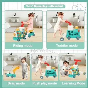 5in 1 Sit-to-Stand Baby Walker