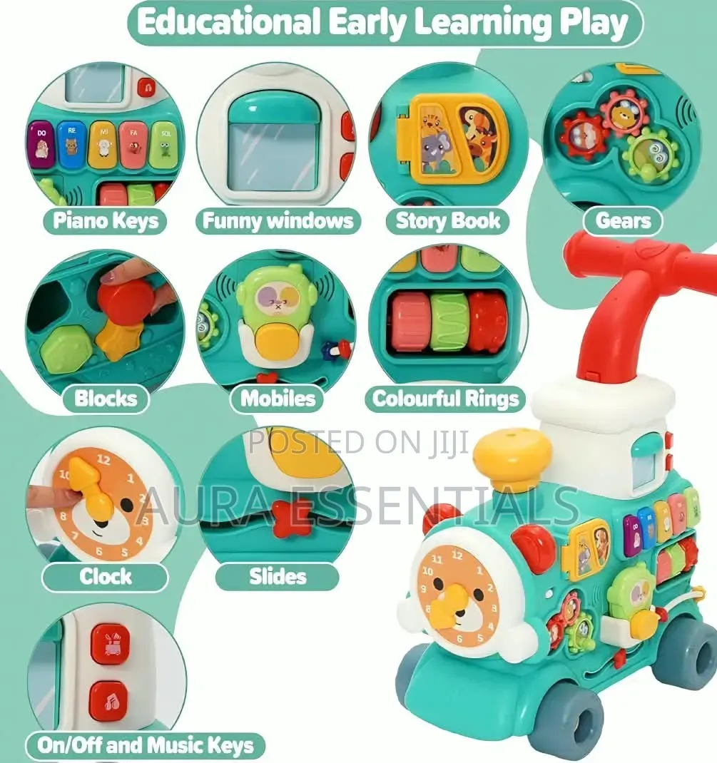 5in 1 Sit-to-Stand Baby Walker