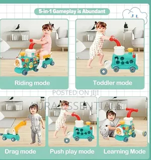 5in 1 Sit-to-Stand Baby Walker
