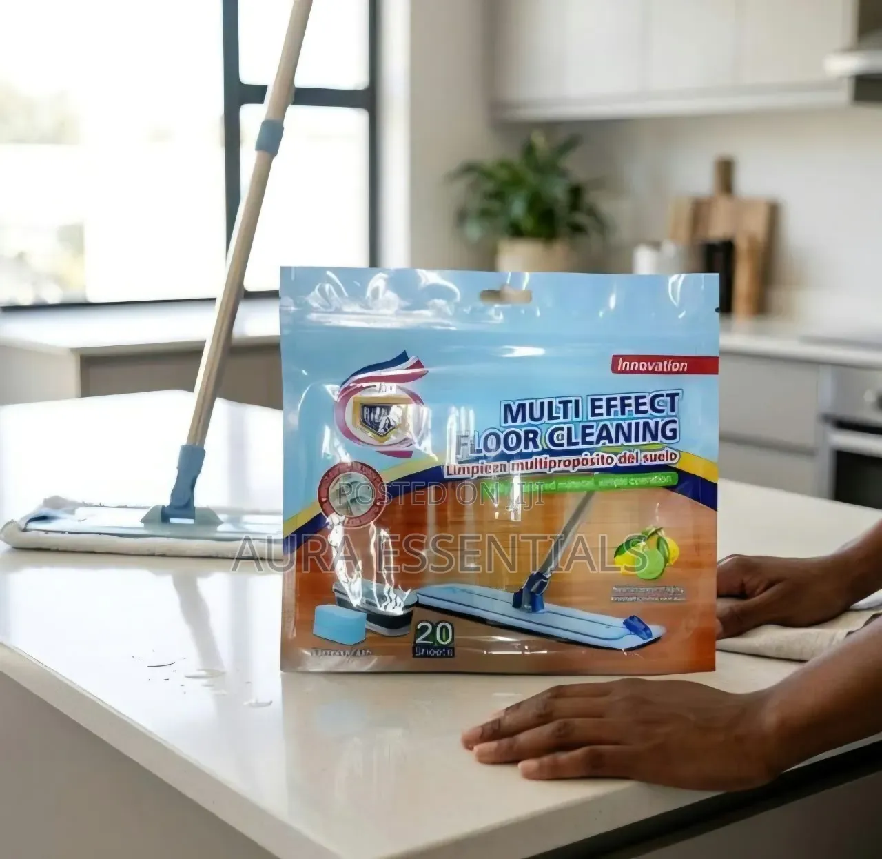 20 Multi Effect Floor Cleaning Water-Soluble Sheets