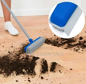 Kleaner Rubber Sweeping Brush With Squeegee - Ideal for Pet Hair