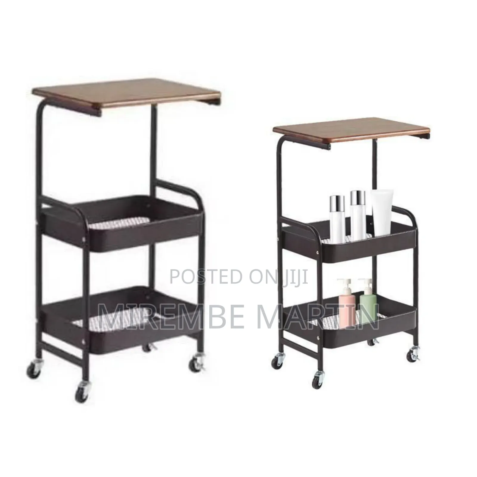 3-Tier Rolling Utility Cart - Multicolor