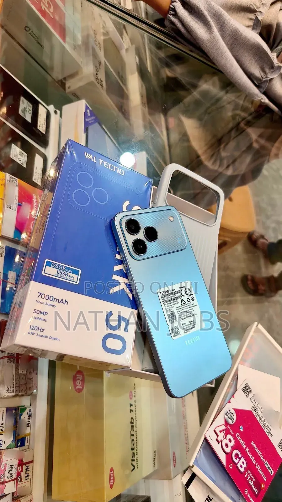 New Tecno Spark 50 128 GB Blue
