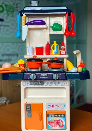 Multi-Piece Plastic Kids' Pretend Play Kitchen Set